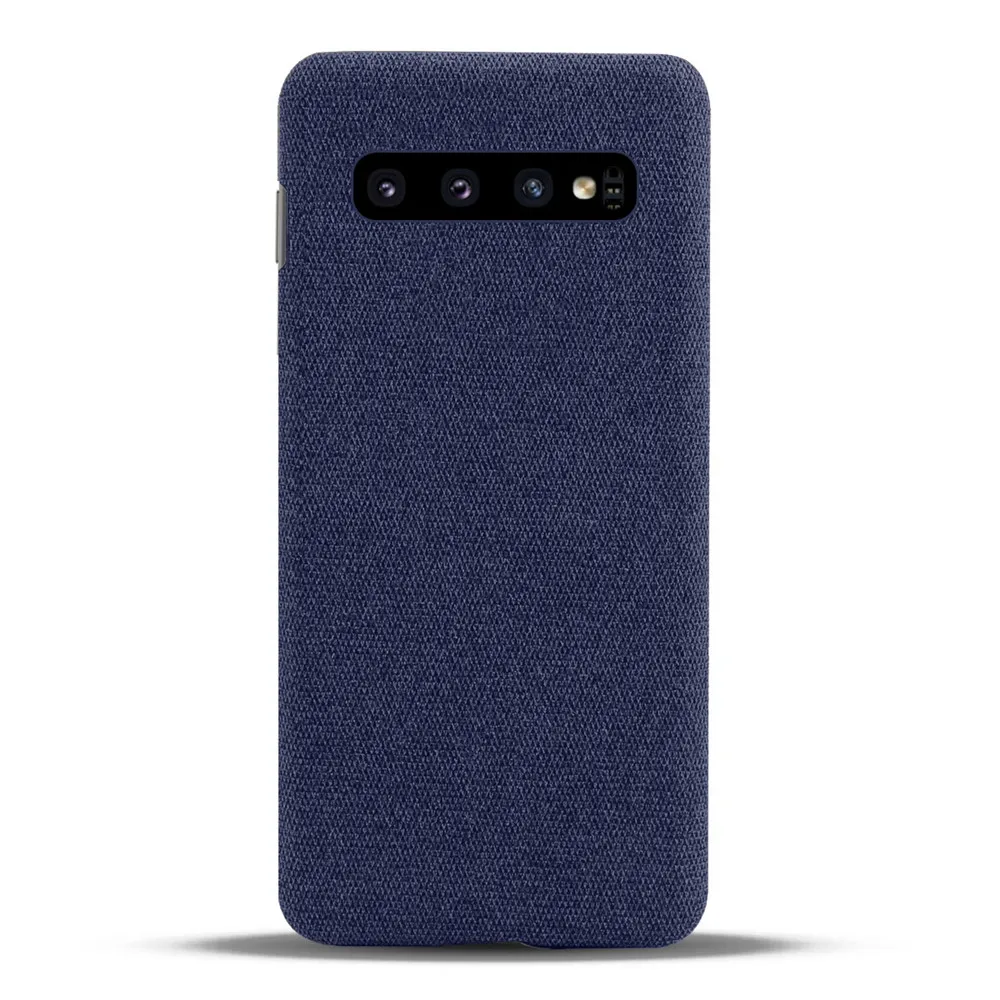 Custodie In Tessuto Febric Di Lusso Per Samsung Galaxy S10 S10 Plus S10 E Custodia Sottile In Tessuto Retrò Custodia Rigida Per Galaxy S10 Plus S10E