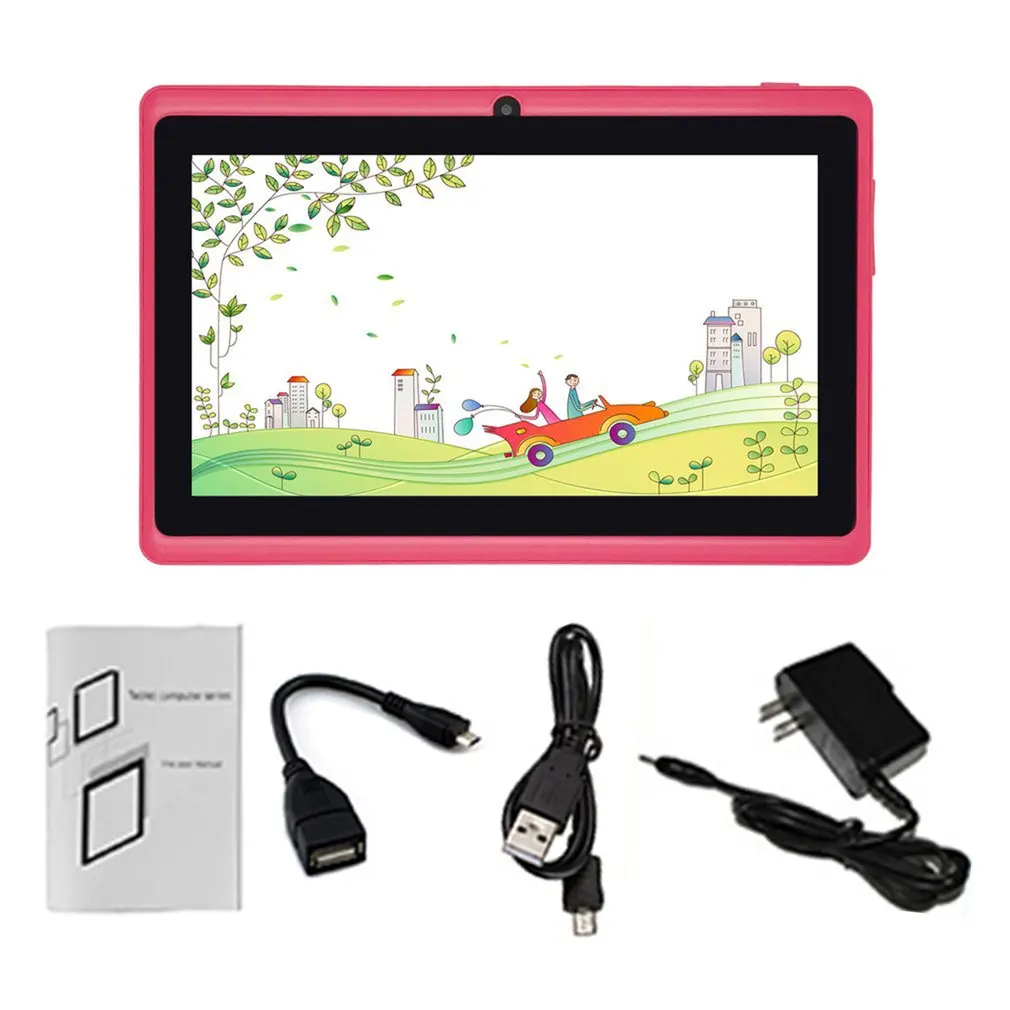 

PINK 7 Inch HD Screen Android Quad-core Tablet PC 512MB+4GB/512MB+8GB/1GB+8GB/1GB+16GB 2.0MP Camera Support TF Card