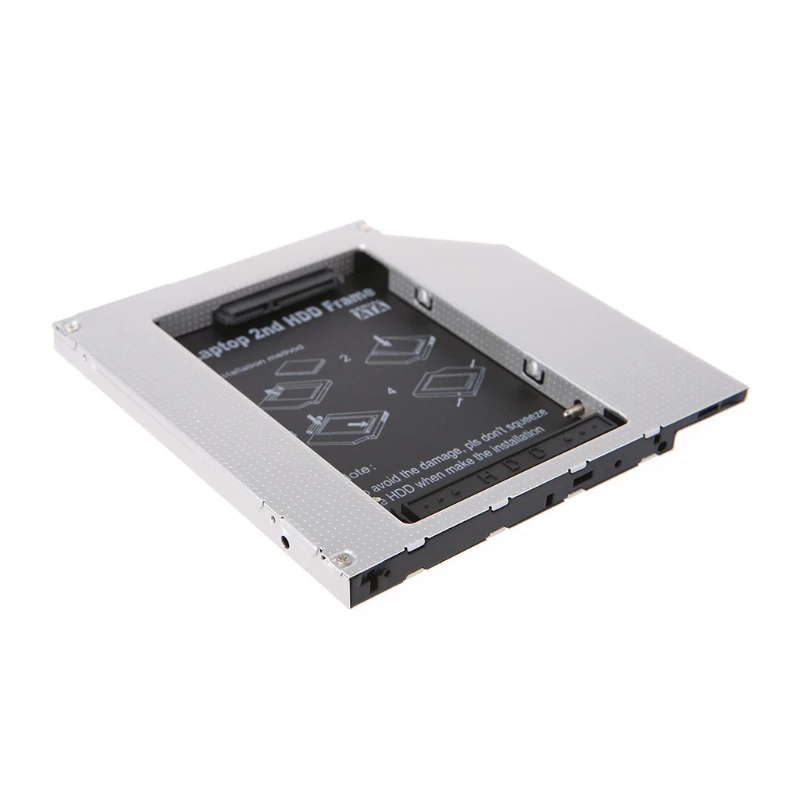 

Light Sturdy Brand New and High Quality HOT Universal 9.5mm PATA IDE to 2nd SATA HDD Hard Drive Disk Caddy Module