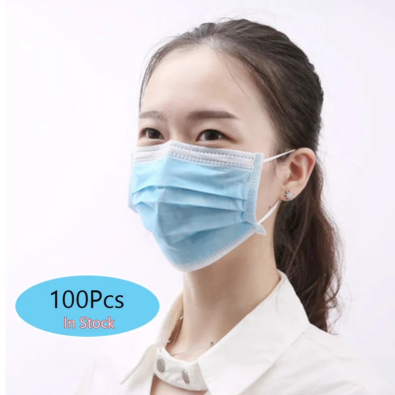 

Whosale PM2.5 Particulate Respirator Mask Disposable Mask Nonwoven Breathable 3 Layer Mouth Dustproof Shields High Quality