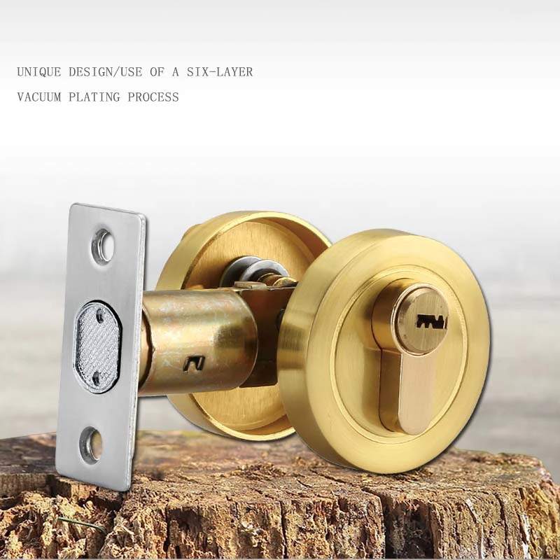 TOPKNORR Door Lock Anti-Theft Door Lock Hidden Form Cylinder Handle Single Side Bathroom With Invisible door lock