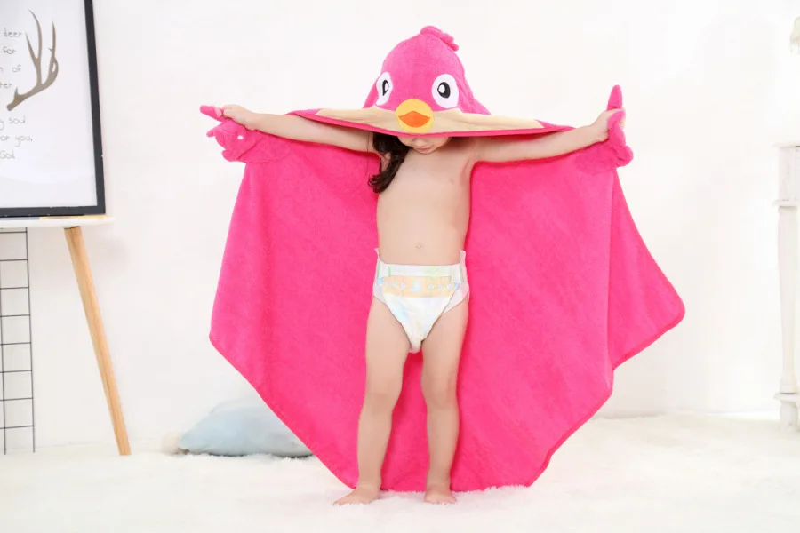 Детское банное полотенце с капюшоном и героями мультфильмов, мягкое полотенце для новорожденных, 90 см* 90 см, полотенце-одеяло с рисунком жирафа
