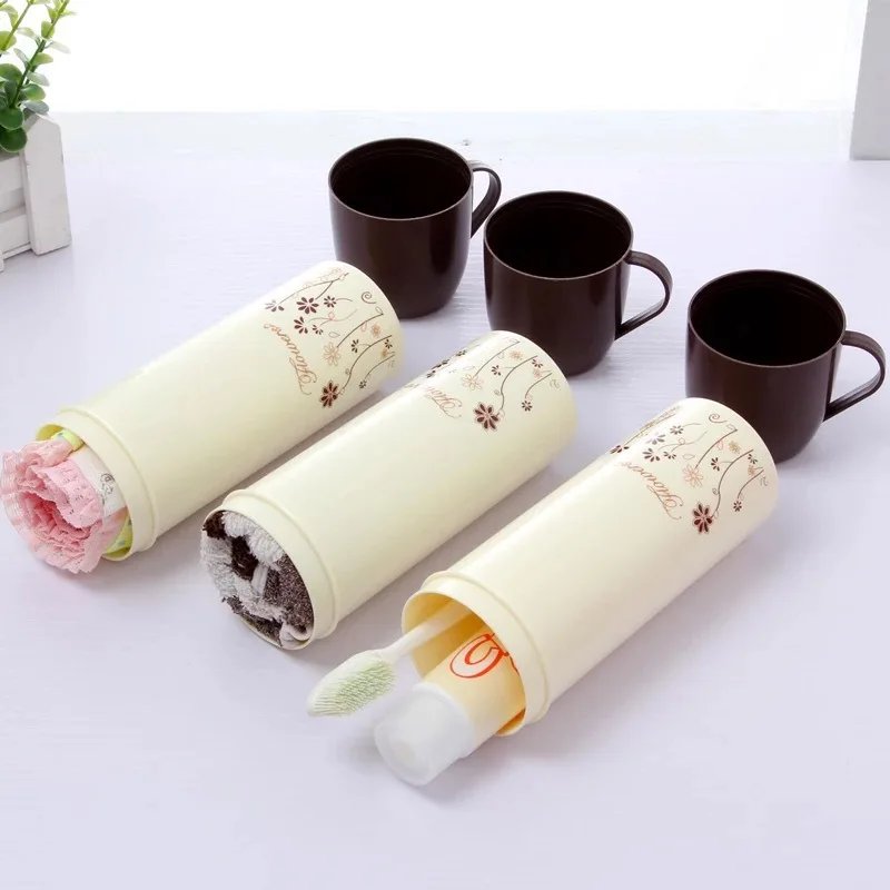 Plastic Tooth Mug Set Box Travel Toothbrush Cup Nursing 2083 Small Chinese Music |