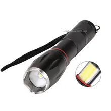 Блики Cob Алюминиевый сплав фонарь T6 фонарик телескопический зум 1200lm зарядка блики фонарик костюм