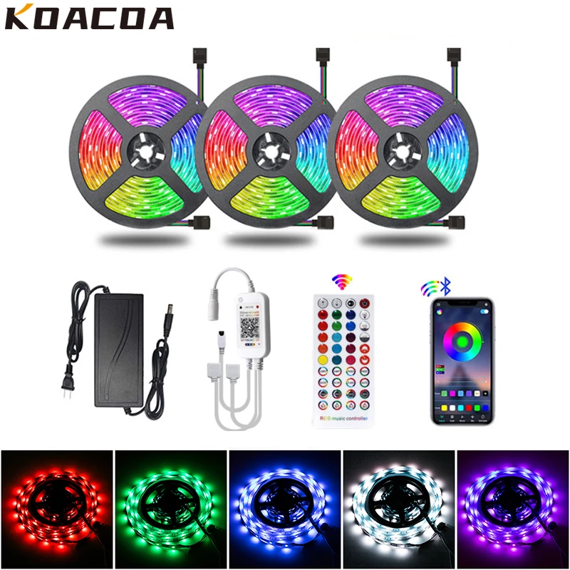 5050 Светодиодная лента DC12V RGB WIFI управление Лер Bluetooth светильник управления гибкая