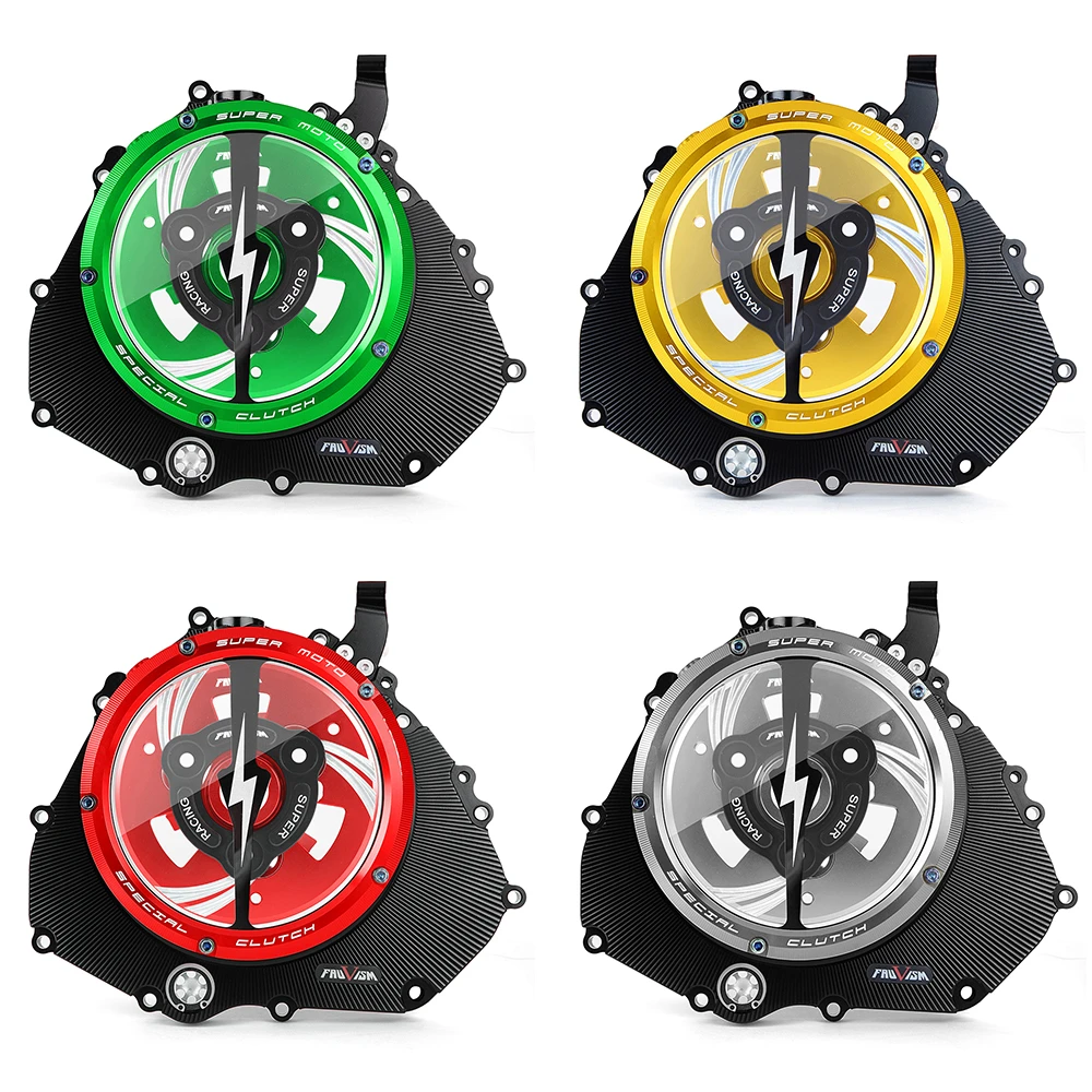 Für Kawasaki Ninja 400 Z400 Ninja 500 CNC Klare Kupplungsdeckel und Federhalter R Z400 2022 2021 2020 2019 2018 – Detail 8