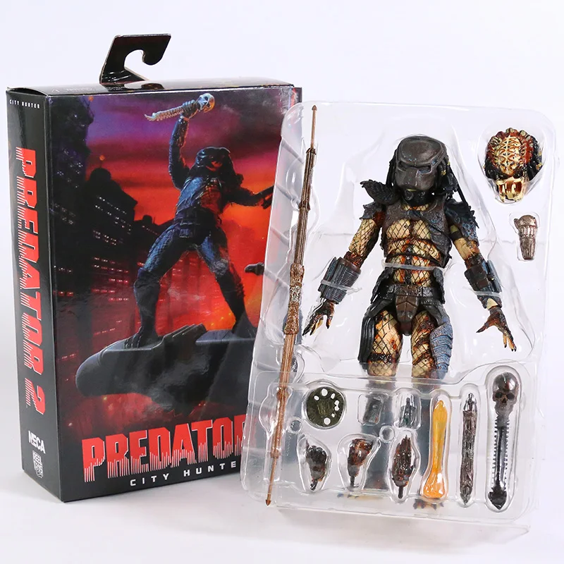 Predator 2 City Hunter Action Figure 7" PVC Plastic Toy 
