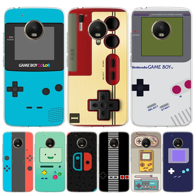 

Game Boy Game Box print Phone Case For Motorola Moto G7 G8 G6 G5S G5 E6 E5 E4 Plus Power G4 One Action X4 EU Gift Coque Cover