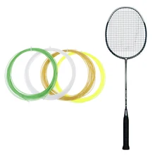 Linha de corda de badminton durável 20-26lbs raquete de treinamento de badminton linha de raquete de badminton bg65 95 0.7mm * 10m