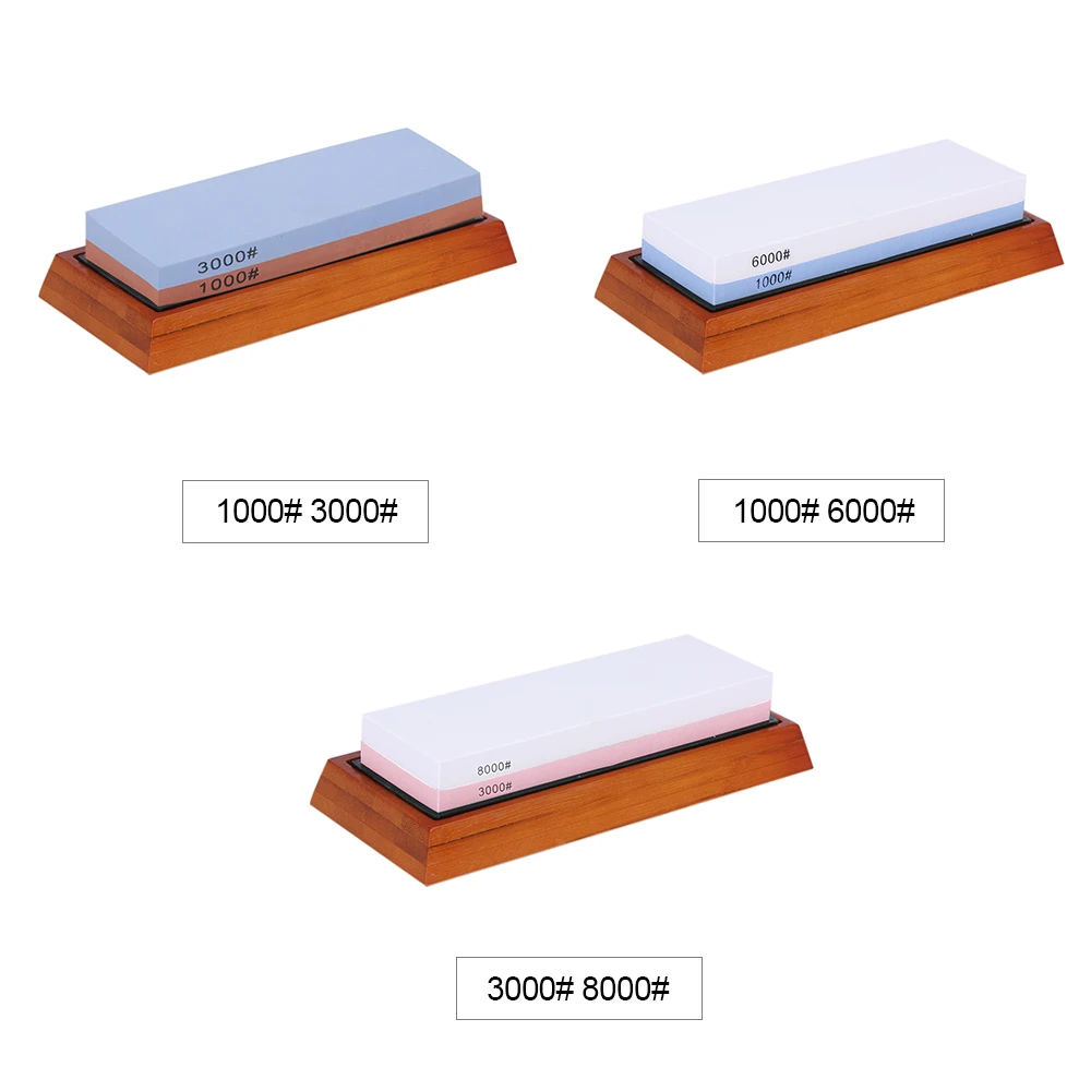 

Grit Sharpening Stone Double-sided Grindstone for Outdoor Kitchen Cutter Sharpener Whetstone 1000/3000 1000/6000 3000/8000