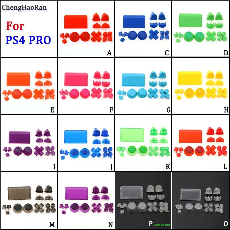 

18Colors Wholesale For Sony PS4 PRO 4.0 5.0 5.5 Wireless Controller buttons Kit for PS4Pro Slim JDS JDM 040 050 055