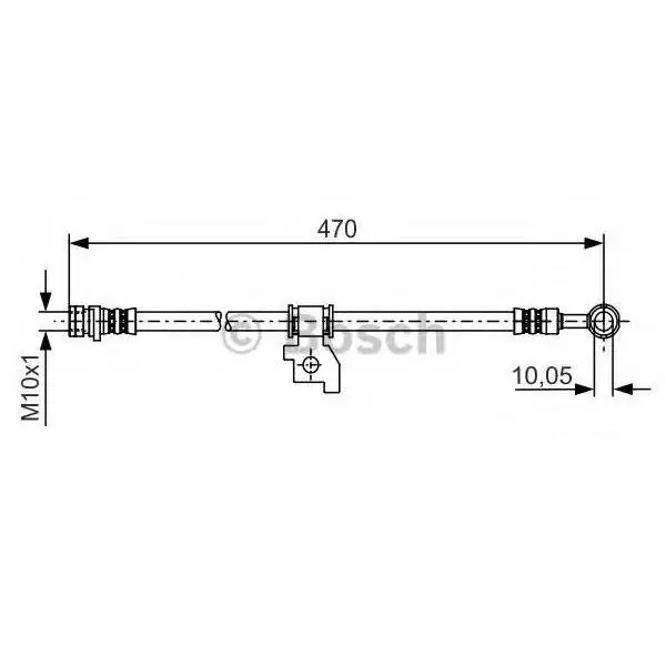 Тормозной шланг Fr R HO Accord 08 HERTH+BUSS JAKOPARTS J3704025