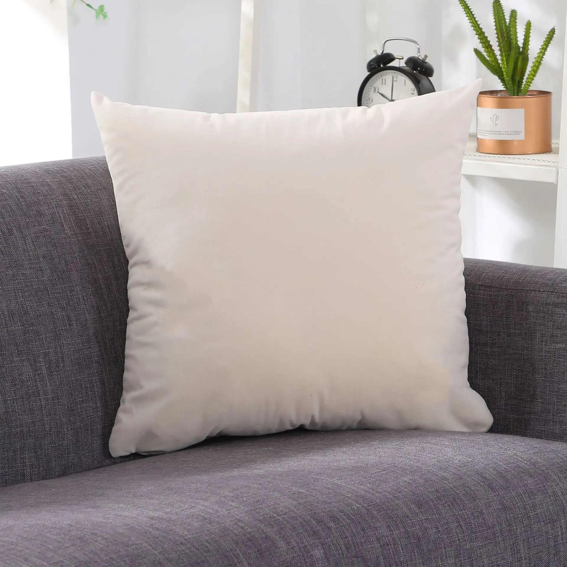 beige Подушка из полипропилена и хлопка, для домашнего дивана, офиса, моющаяся, мягкая, удобная, рождественский подарок, сидячая, не утомляющая, подушка для отдыха на спине - Цвет: beige