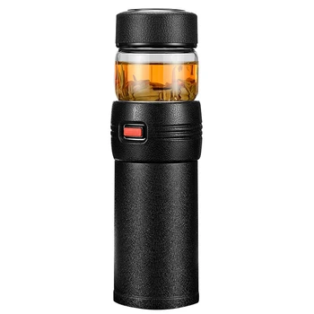 

Thermos Bottle with Stainless Steel Tea Infuser Hot Water Bottle Vacuum Flask Car Cup Adults Tea Coffee Sport for Gift