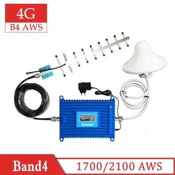 

Lintratek AWS B4 1700/1900 4G LTE 70dB GAIN Cellular signal booster B4 repeater cell phone GSM amplifier 4g voice internet set 6