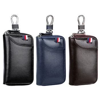 

1 PC Genuine Leather Key Wallet Men Women Car Key Bag Multi Function Key Case Housekeeper Key Holders Rings Key Wallets Dropship