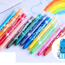 12 цветов эскиз карандаш для рисования строчка структура верхнее покрытие мелки граффити ручка масляная пастель детский праздничный карандаш для макияжа
