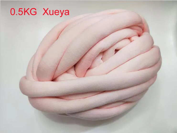 0.5kg xueya 500 г 250 г толстая супер громоздкая пряжа для ручная вязка крючком, мягкое большое Хлопковое одеяло для ручного вязания - Цвет: 0.5kg xueya