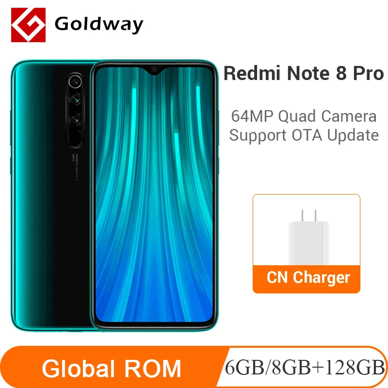 Küresel ROM Xiaomi Redmi not 8 Pro 8GB RAM 128GB ROM cep telefonu 64MP  kamera Helio G90T Octa çekirdek sıvı soğutma NFC 4500mAh|Cep Telefonları| -  AliExpress