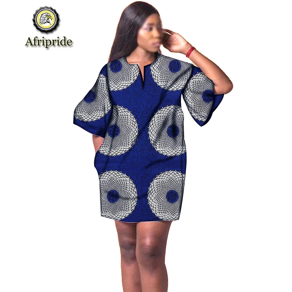 Африканские платья для женщин, модный дизайн, новое Африканское платье с вышивкой, дизайнерское платье мини-платье размера плюс AFRIPRIDE S1925041