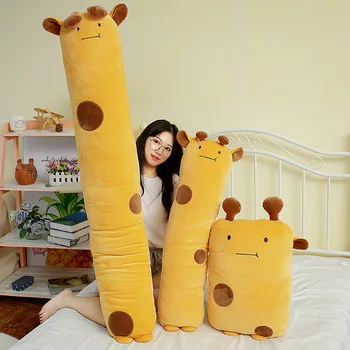 

Cushion Stuffed Animal Plush Toys Long Strip Detachable Washable Sleeping Clip Leg Bed Cat Plush Cute Doll Gifts for Kids Girls