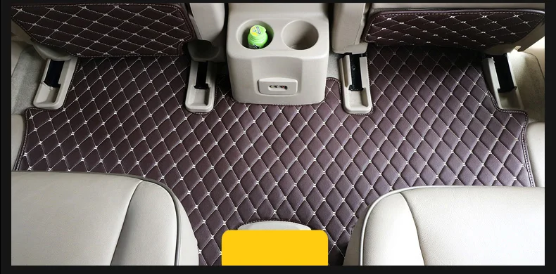 Кожаные автомобильные коврики для toyota previa Estima Tarago 2006- 2007 2008 2009 2011 2012 аксессуары
