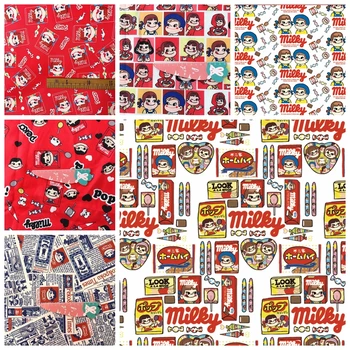

ZENGIA 145*90cm Fujiya Peko Girl Polyester waterproof Oxford Fabric Cloth for patchwork Sewing Tablecloth bag packback wallet