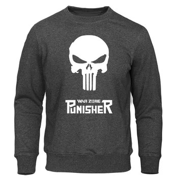 

Punisher Hoodies SKULL Print Punk Streetwear Tops 2020 New Hot Sale Sweatshirts For Male Tracksuit Harajuku Brand Cool Pullovers