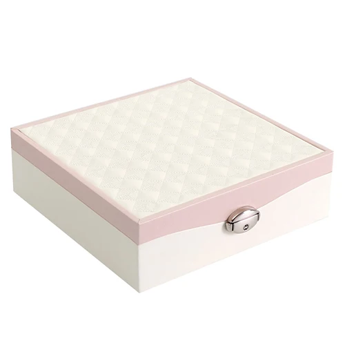 Pink Девушка Путешествия Портативный ящик для хранения ювелирных изделий браслет в виде Помады Косметический Органайзер серьги ногтей кольцо ожерелье макияж Чехол аксессуары - Цвет: Pink