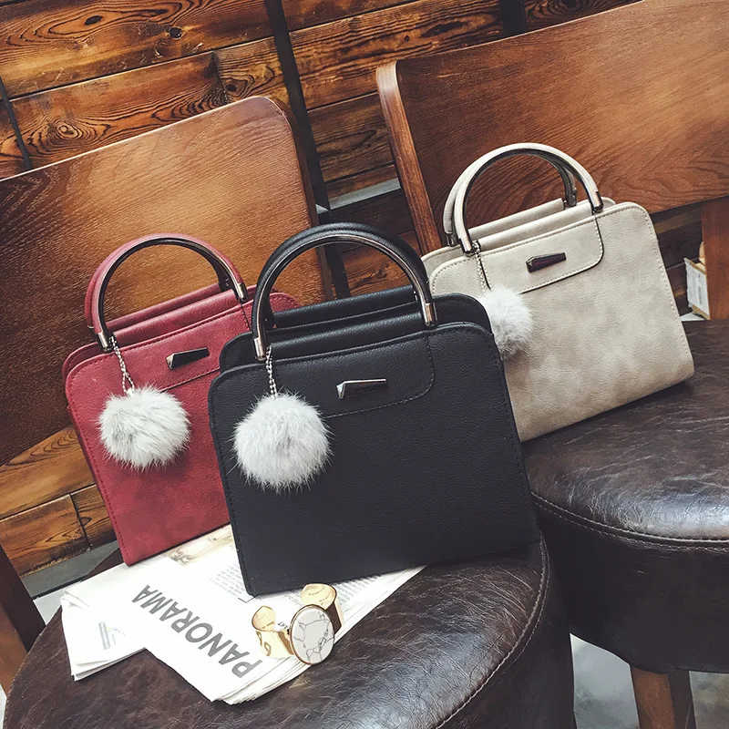 

WOMEN'S Bag 2017 Autumn And Winter New Style Handbag Square Sling Bag Dull Polish Pattern Bag Fashion Korean-style Versatile Sho
