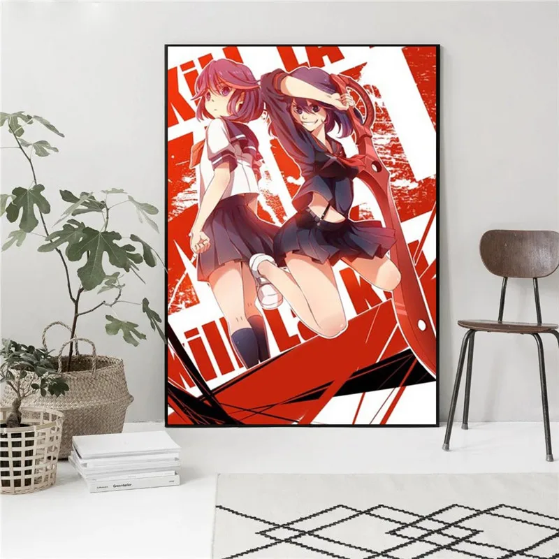 Картина на холсте для украшения дома настенное искусство Kill LA аниме HD печать