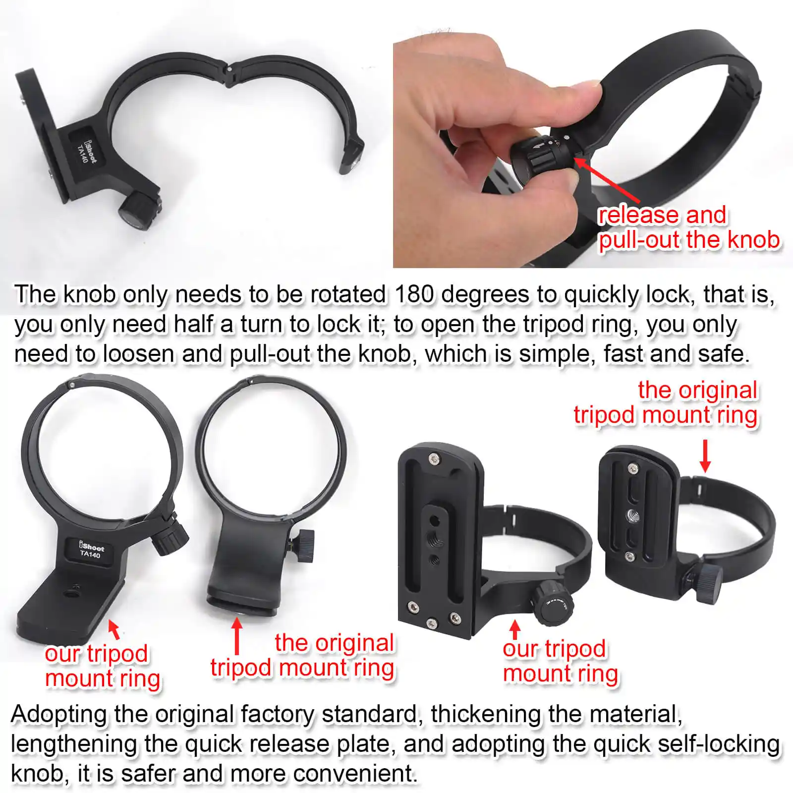 Lens Collar Support Tripod Mount Ring For Tamron 100 400mm F 4 5 6 3 Di Vc Usd A035 Bottom Is Arca Fit Quick Release Plate Tripods Aliexpress