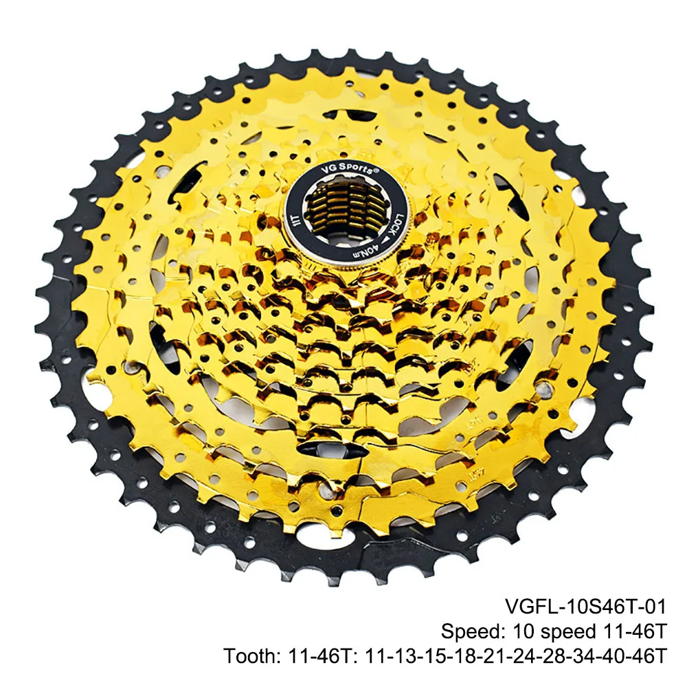 

MTB bicycle Cassette 10-speed 11-46T bike cassette flywheel 10S 10V CNC Steel super wear-resistant bicycle flywheel