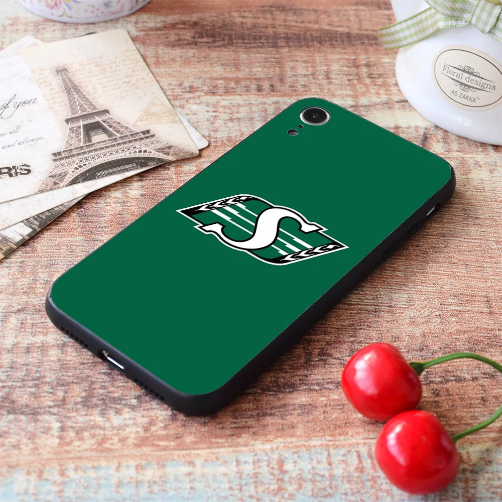 For iPhone The Saskatchewan Roughriders Soft TPU Border Apple iPhone Case case iphone 6