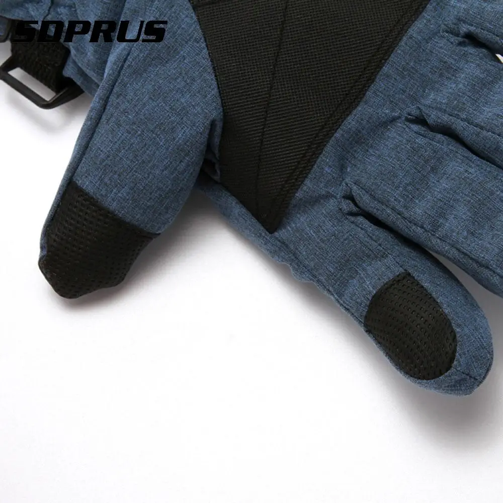 Children Winter Ski Gloves waterproof snowproof warm Boys/Girls Kids Adjustable Strap Gloves for Skating Cycling Mittens
