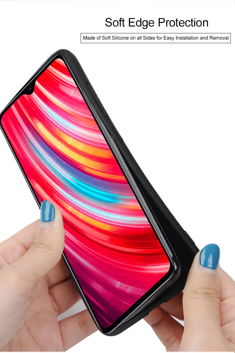 Для xiaomi redmi note 8t чехол противоударный redmi note 8t тканевый силиконовый чехол capas полная защита бизнес-Чехол