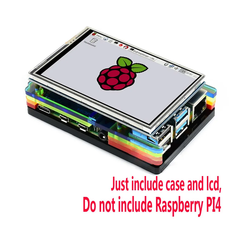 

raspberry pi 4 model B 3.5 inch LCD 3.5inch LCD case for 4B