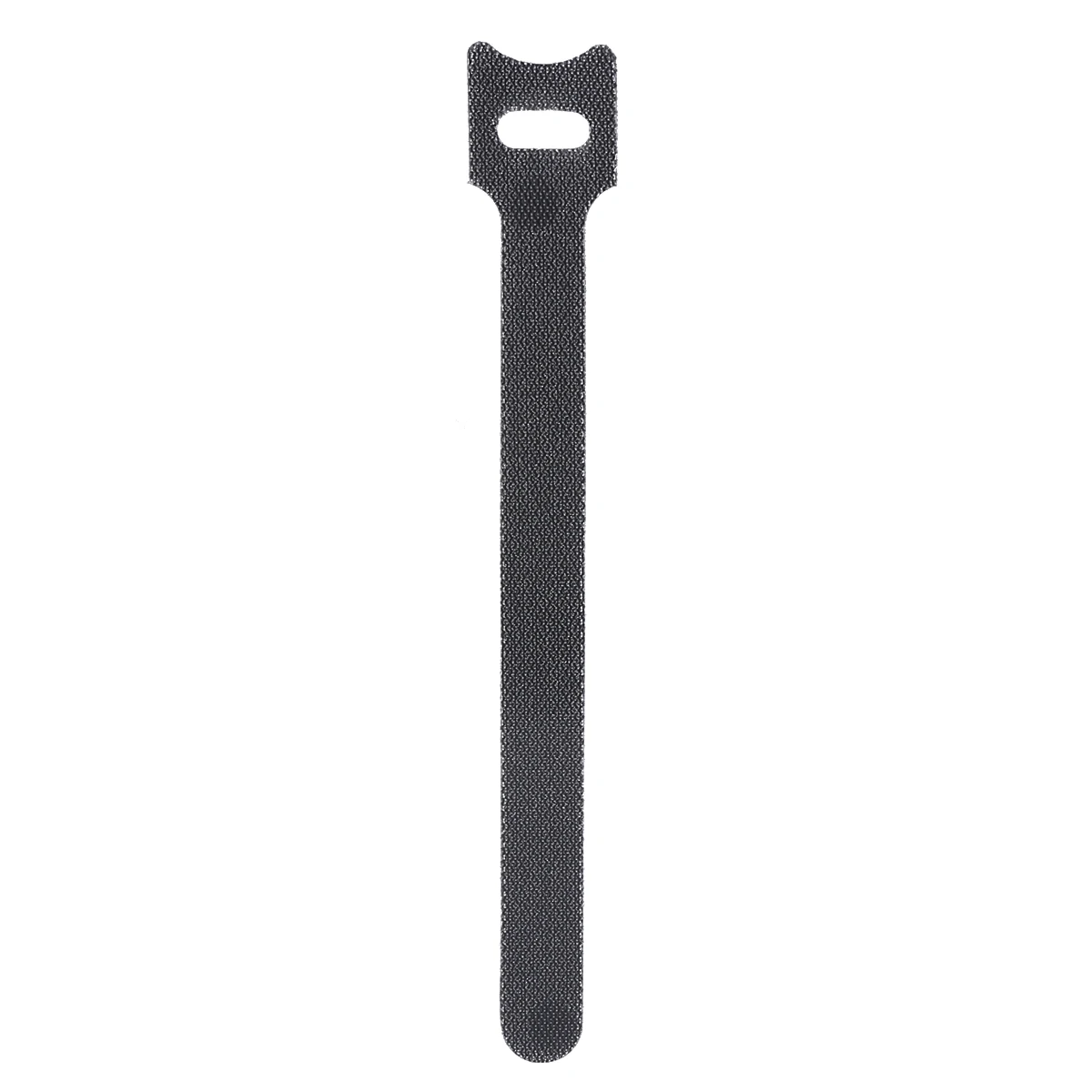 1PCX 1.2X15CM Reusable Cable Nylon Strap Black Cable Cord Hook and Loop Ties Tidy Organiser for Cable Winder