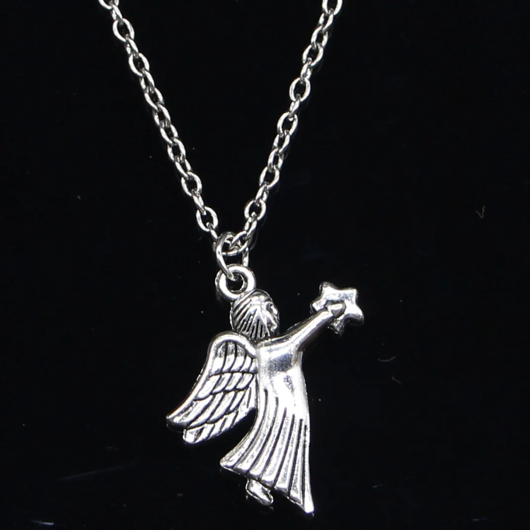 New Fashion Necklace 26x23mm guardian angel star Pendants Short Long Women Men Colar Gift Jewelry Choker | Украшения и аксессуары
