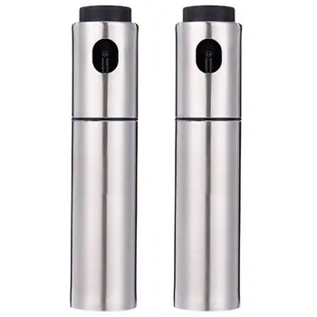 

Stainless Steel Oil Vinegar Sprayer Dispenser Spraying Bottle Mist for Cooking Paste, Salads, BBQ, Grill, Set of 2(100ml)