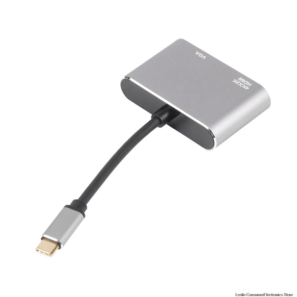 USB C к HDMI 4K VGA адаптер 3 1 type видео конвертеры концентратор для Macbook Pro samsung Galaxy