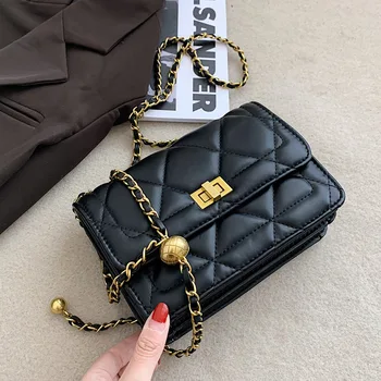 

High-quality niche design handbags 2020 new trendy brand designer underarm bag wild chain shoulder messenger bag rhombus bag