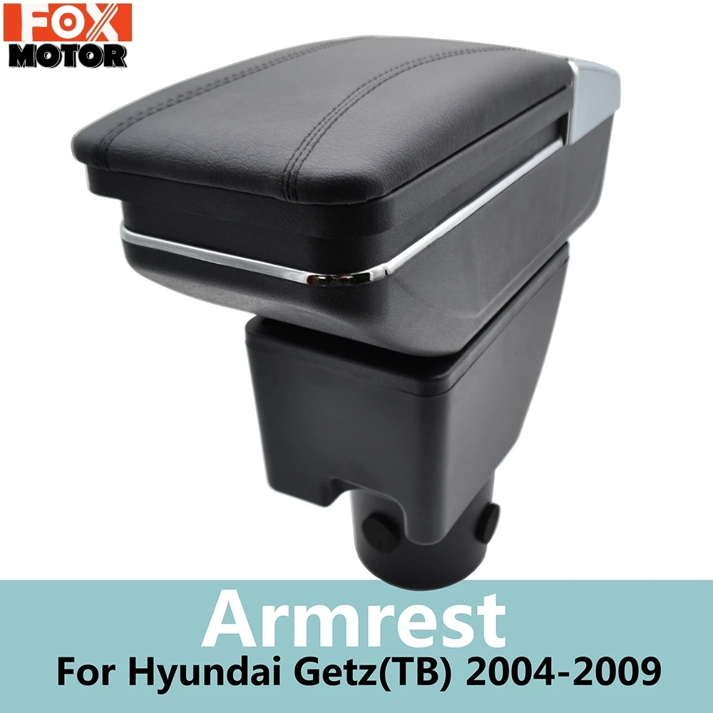 Для Hyundai Getz 2004 2009 подлокотник вращающийся ящик для хранения 2006 2007 ТБ черный