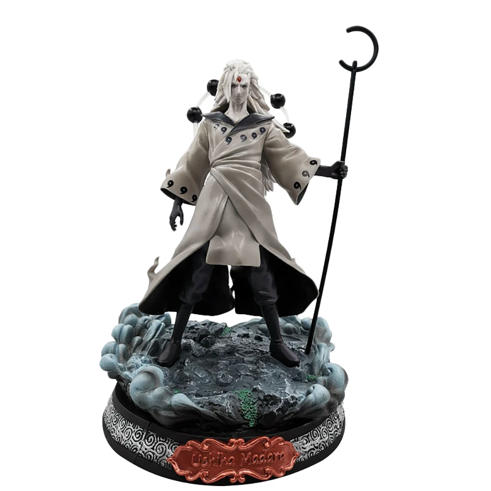 Naruto Shippuden Uchiha Madara Jinchuriki Form Ver Anime Action Figure Model 38cm Pvc Battle Scene Statue Collectible Toy Figma Action Figures Aliexpress