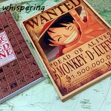100 Pçs/set Japonês Anime One Piece Cartão Postal/Cartão/Mensagem/Cartão de Natal E Presentes de Ano Novo