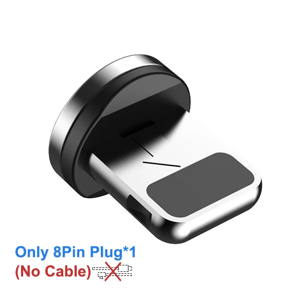 ACCEZZ Магнитный зарядный кабель для быстрой зарядки для iPhone X 8 7 ipad Mini Micro usb type C магнитное зарядное устройство для samsung Android Phone - Цвет: For iphone Plug
