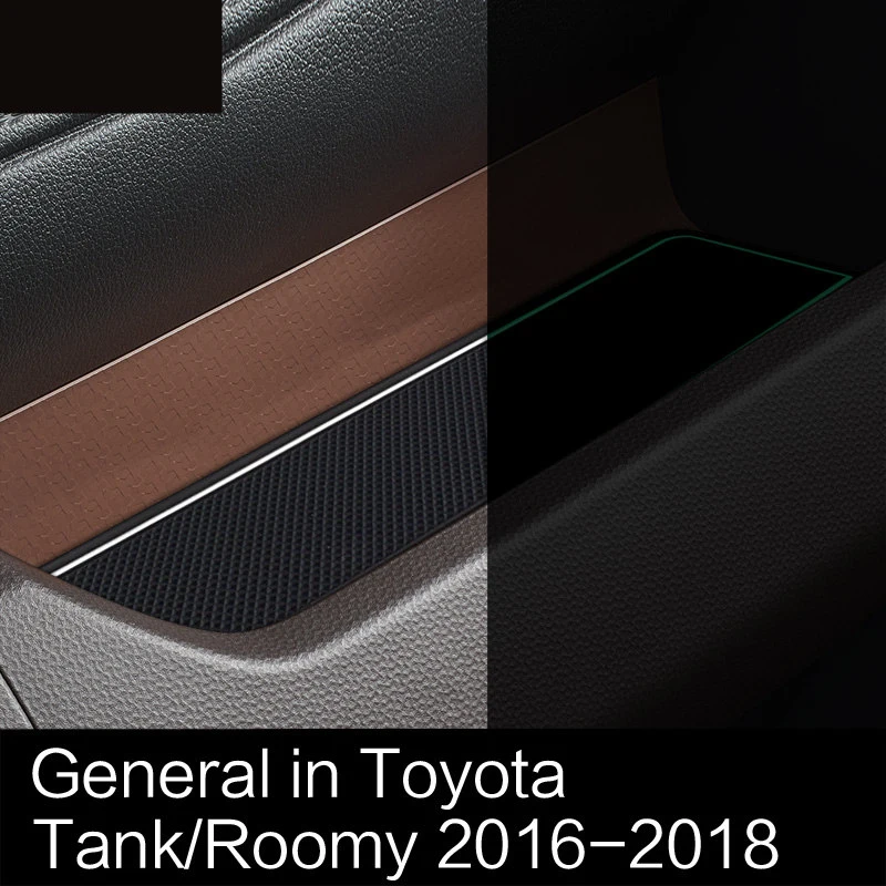 Противогрязный коврик для TOYOTA TANK, вместительный,,,, дверной паз, слот для ворот, Противоскользящий коврик, Автомобильный интерьер, гелевая накладка, резина