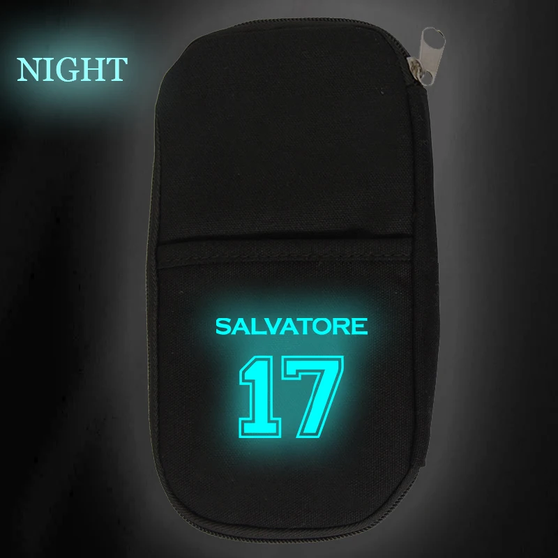

New Pencil Case The Vampire Diaries Bags Zipper Toothpaste Pen Holders Large Storage Bag School Supplies Stationery Pencil Box