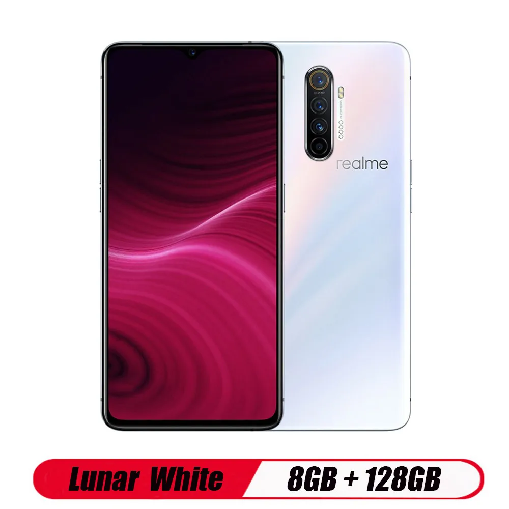 OPPO realme X2 Pro 8GB 128GB 6,5 ''мобильный телефон Snapdragon 855 Plus 64MP Quad camera телефон nfc 50W Super VOOC быстрое зарядное устройство - Цвет: 8GB 128GB  White