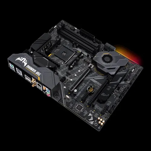 Материнская плата ASUS TUF GAMING X570 PLUS (Wi Fi) AMD AM4 ATX игровая материнская поддерживает PCIe 4
